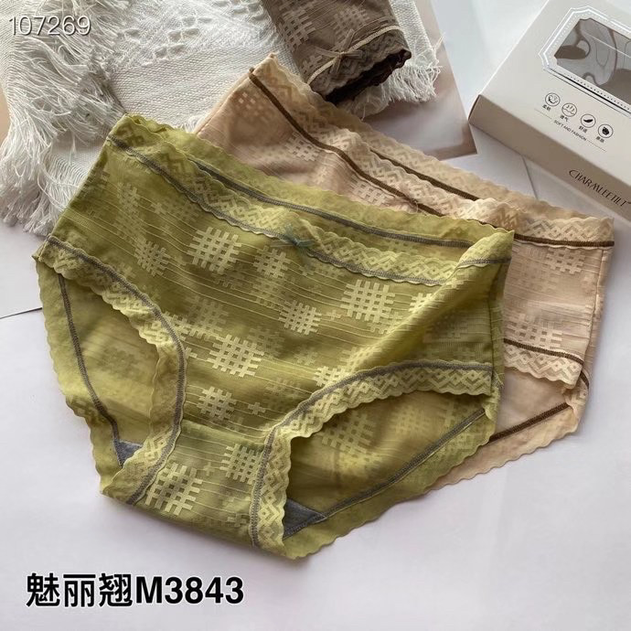 盒装网纱纯棉档性感低腰少女内裤