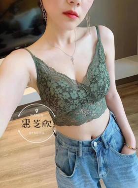性感蕾丝镂空防走光打底背心薄款
