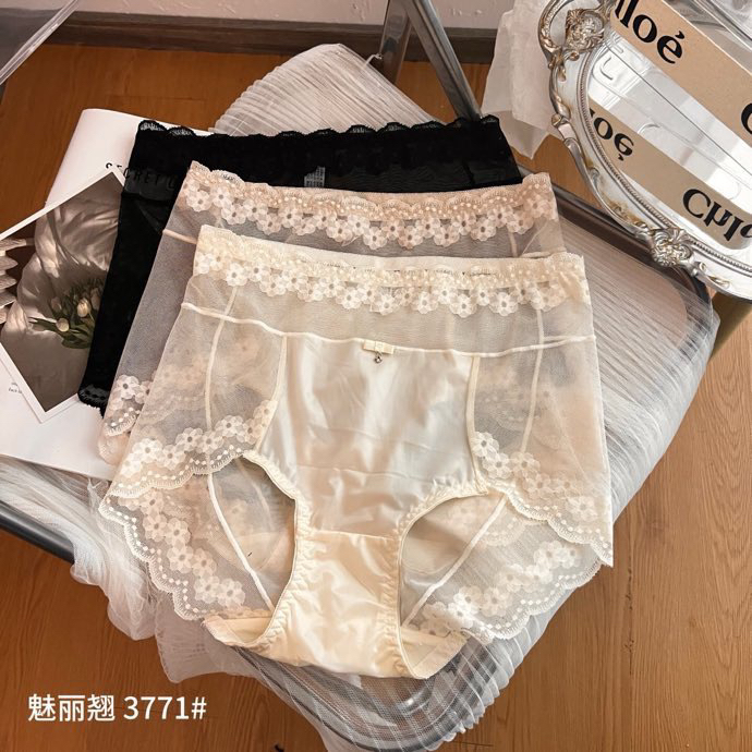 飘语中腰无痕薄透明网纱诱惑透气