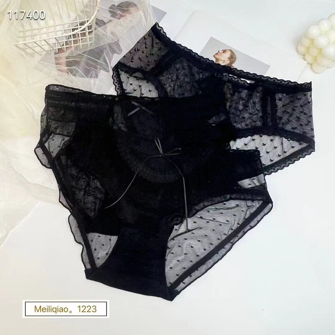 魅丽翘3条装性感黑色中腰