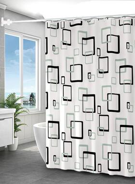 B10Creative marble Waterproof polyester shower curtain