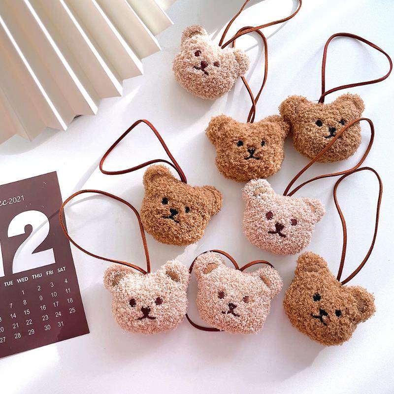 Ins Cute Cartoon Bear Name Pendant Plush Decoration Kinderga