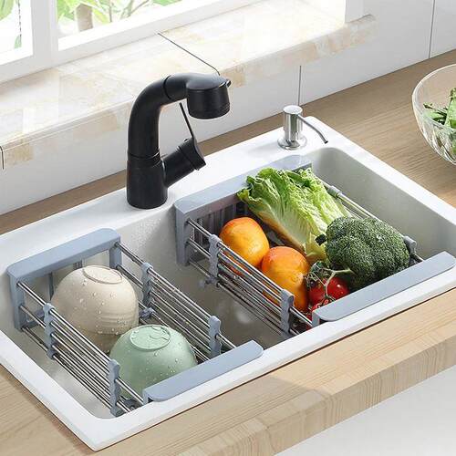 Scalable Stainless Steel Kitchen Utensils, Vegetable Sink, D