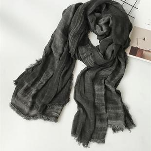 Unisex Style And New Linen Cotton Japanese Scarf 2021 Winter
