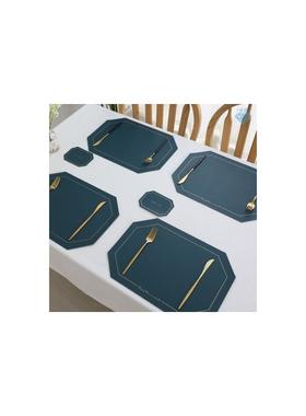 Leather potholder dining table coaster western placemat 餐垫
