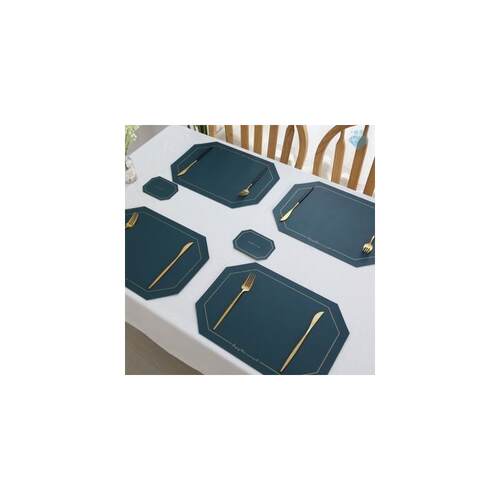 Leather potholder dining table coaster western placemat 餐垫