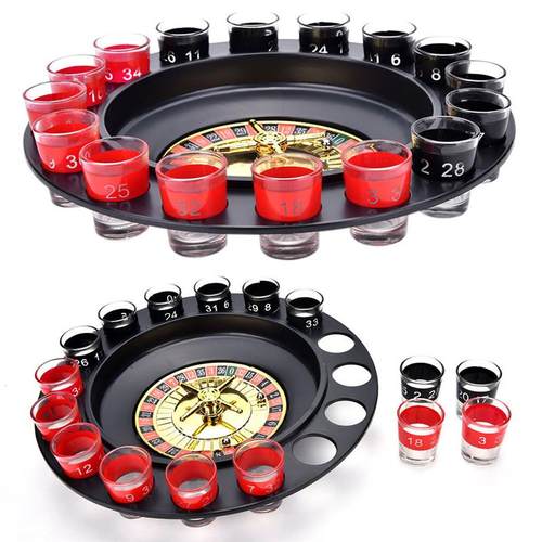 Bar Funny Tools Russia Turntable Shot Glass Drinking Game 16