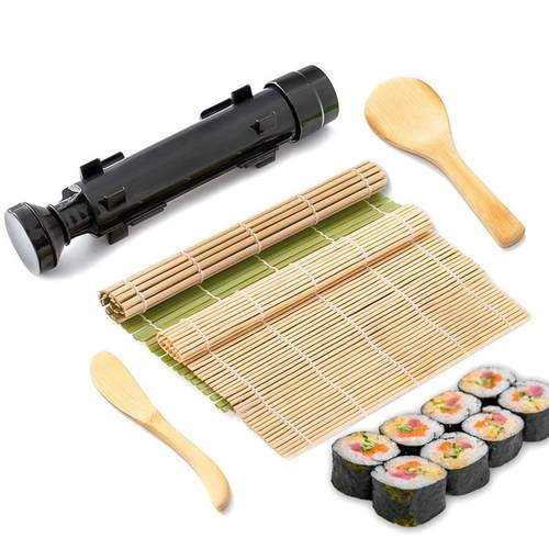 Sushi Maker Set, Sushi Bazooka Kit Machine Rice Mold with Ba