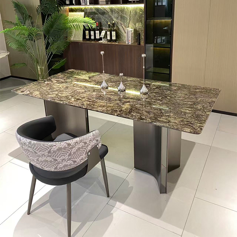 可豪天然铂金钻极简直销餐桌