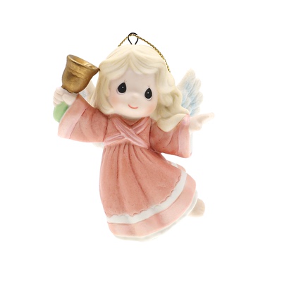 Precious Moments水滴娃娃报喜小天使陶瓷装饰摆件圣诞树挂饰挂件