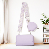 2026新款 单肩宽肩带零钱子母包 小斜挎手机包女横挎小众设计潮时尚