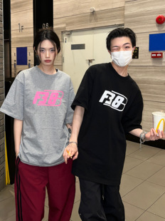 ins 四色简约T恤男女百搭休闲宽松短袖 F383 2023AW国潮原创基础款