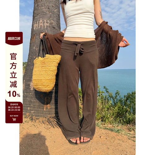 【F383】基础款纯色休闲裤