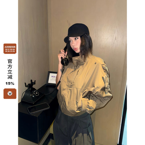 F383酷飒风短款夹克外套