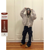 F383 cleanfit保暖加厚毛领外套 棉服短款 2025美式 复古座山雕冬季