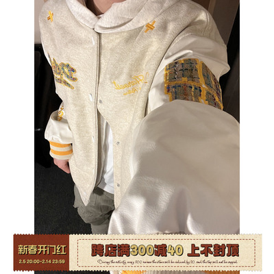 【F383】秋冬刺绣棒球服