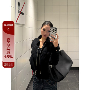 夹克高级质感翻领外套女辣妹休闲百搭上衣 复古铆钉短款 F383 美式