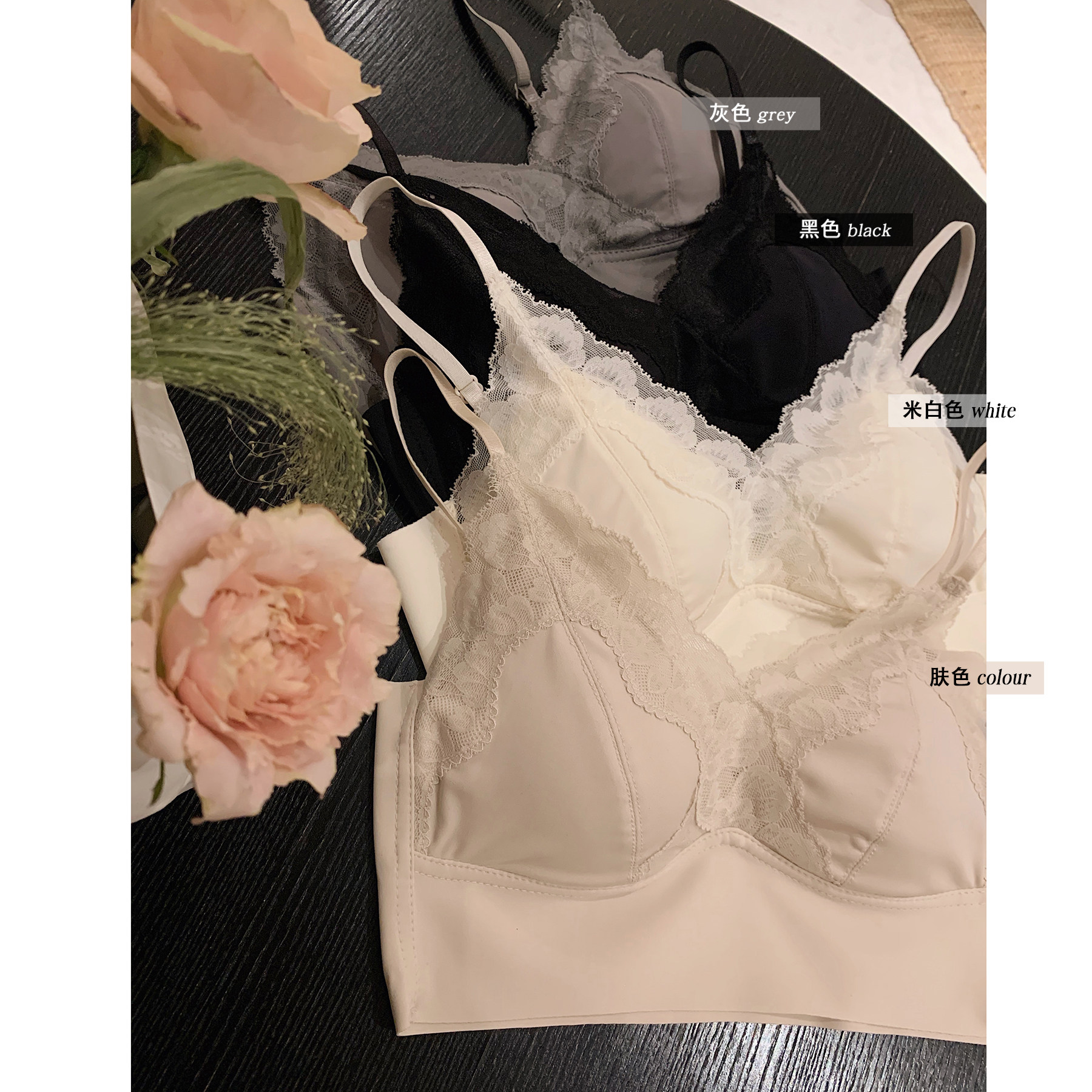 misslady自留款蕾丝内衣文胸2025新款爆款带胸垫性感胸罩三角杯,女装/女士精品,抹胸,淘宝优惠券,粉丝福利购,淘宝优惠卷