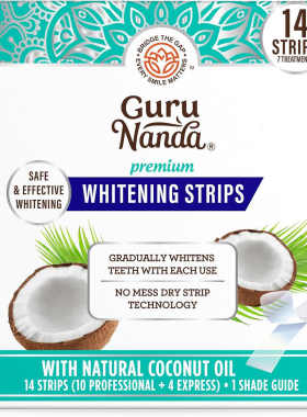 美国直邮 原装GuruNanda洁白牙贴+洁白牙笔+洁白牙托+便携油拔