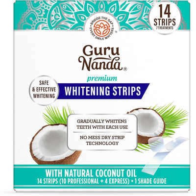 美国直邮 原装GuruNanda洁白牙贴+洁白牙笔+洁白牙托+便携油拔