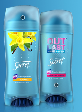 有铝止汗 美国原装 Secret女士祛味止汗香体祛异味deodorant清新
