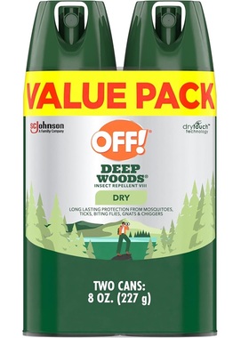 美国直邮 OFF！Deep Woods深层森林驱蚊剂气雾干爽不油腻清爽长效