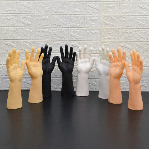 仿真男手模特男双手手套支架哑光