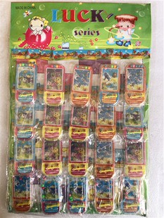 新奇丽吊板地摊玩具手机形状弹弹球小玩具一板20个学校周边热卖