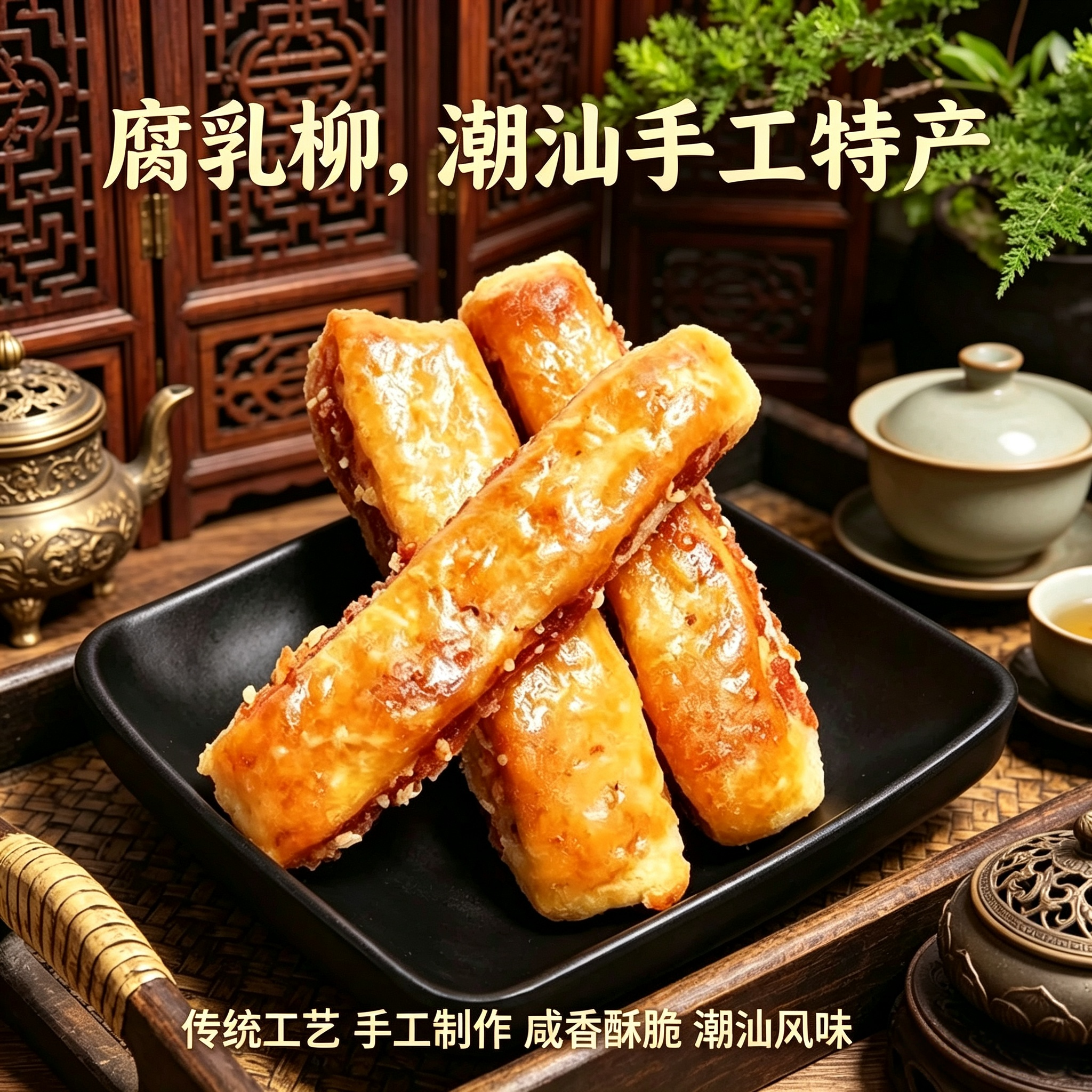 【纯手作】潮汕特产腐乳条腐乳饼传统手工老式糕点潮汕茶点茶配