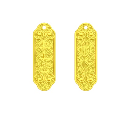 新款上上签吊坠黄金石膏模具黄金银首饰diy居家打金黄金石膏模具