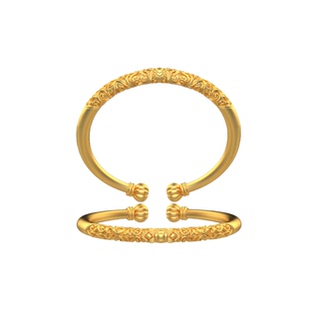 新款南瓜头卷草纹手镯黄金石膏模具打金工具居家打金制作打金模具