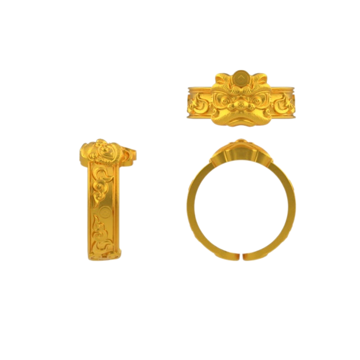 新款醒狮戒指黄金石膏模具打金工具居家打金diy制作打金模具