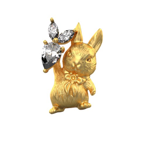 新款小兔子吊坠黄金石膏模具打金工具居家打金diy制作打金模具