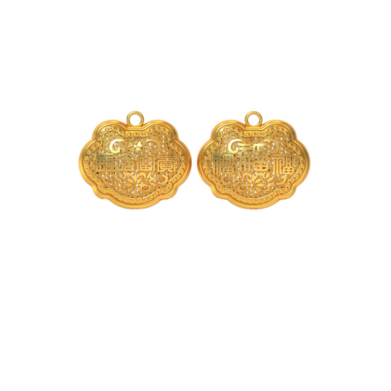 新款宝宝长命锁黄金石膏模具打金工具居家打金diy制作打金模具