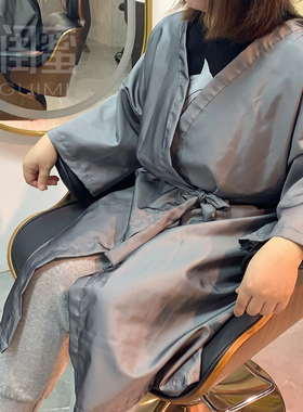 理发店客服围布美发客袍发廊剪发和服染发衣焗油工作服潮高档专业