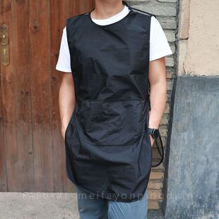 发型师理发围裙美发小工服烫染发宠物店工作服助理罩衣不沾发高档
