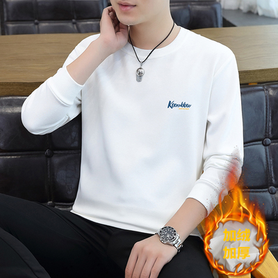 加绒加厚卫衣潮男士卫衣套头