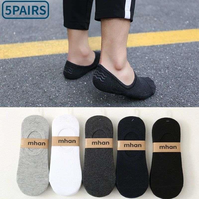 Socks Men Short No Show Low Cut Ankle Cotton Thin Black