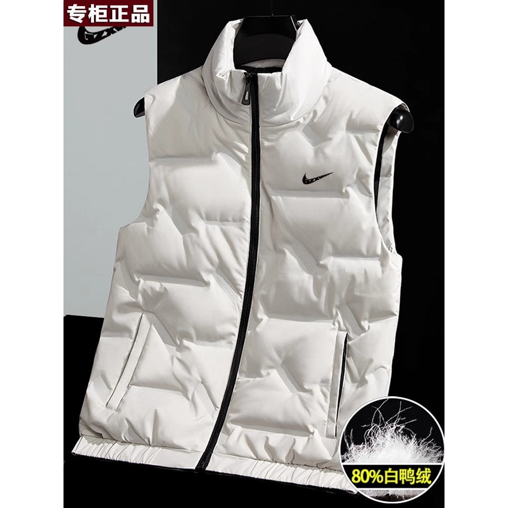 奥莱官方旗舰店唯品会品牌潮牌情侣装羽绒马甲男女秋冬款背心大码