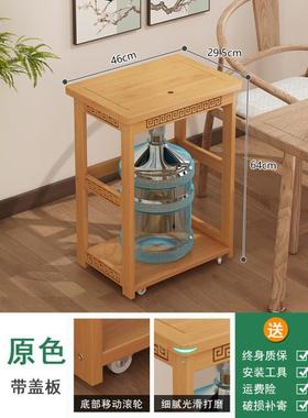 UEUE多功能茶几办公室移动小茶桌带轮烧水壶一体茶盘茶台家用小茶