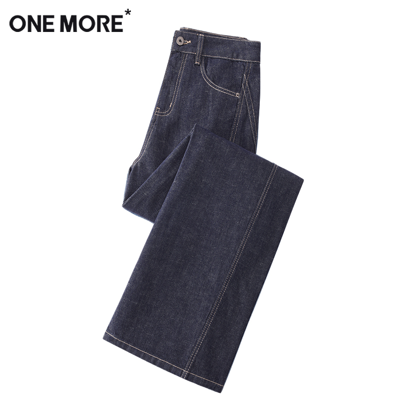 onemore丹宁蓝弯刀牛仔裤2025款