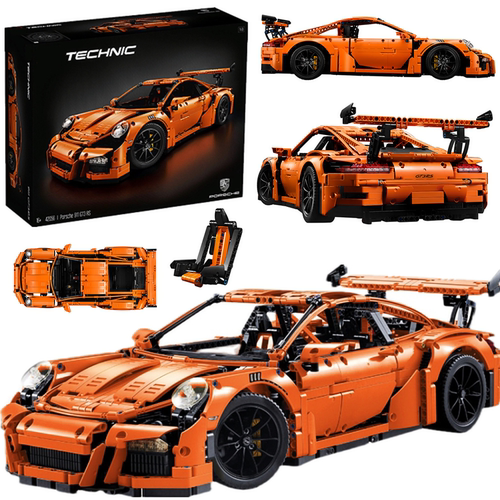 保时捷911GT3RS拼装积木模型跑车机械组男孩子高难度玩具生日礼物