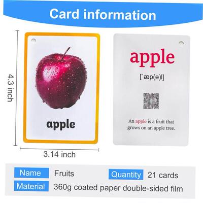 Children Baby English Learning Word Pocket Card Flashcard Mo