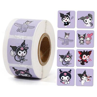 sanrio stickers roll kuromi cinnamoroll sticker boy girl贴纸