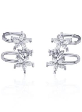 ISUEVA Gold Filled Flower Earcuff Without Piercing Earclip