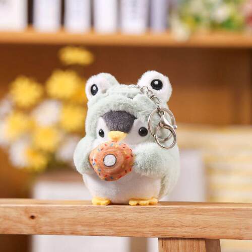 Cute Penguin Doll Keys Keychain Girls Cartoon Car Keyring Ka