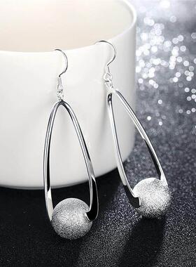 Hollow out oval earrings and womens earrings accessories耳环