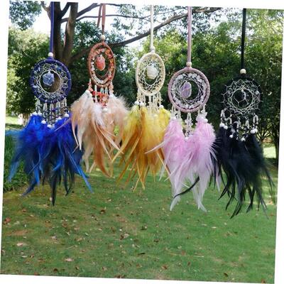 Natural Crystal Dream catchers 7 Chakra Gemstone Dream Catch