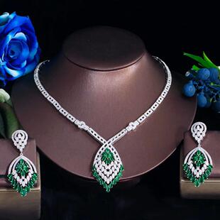 ThreeGraces Gorgeous Green Cubic Zirconia Silver Color Niger