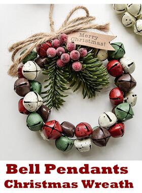 Christmas Wreath Jingle Bells Christmas Bell Pendants